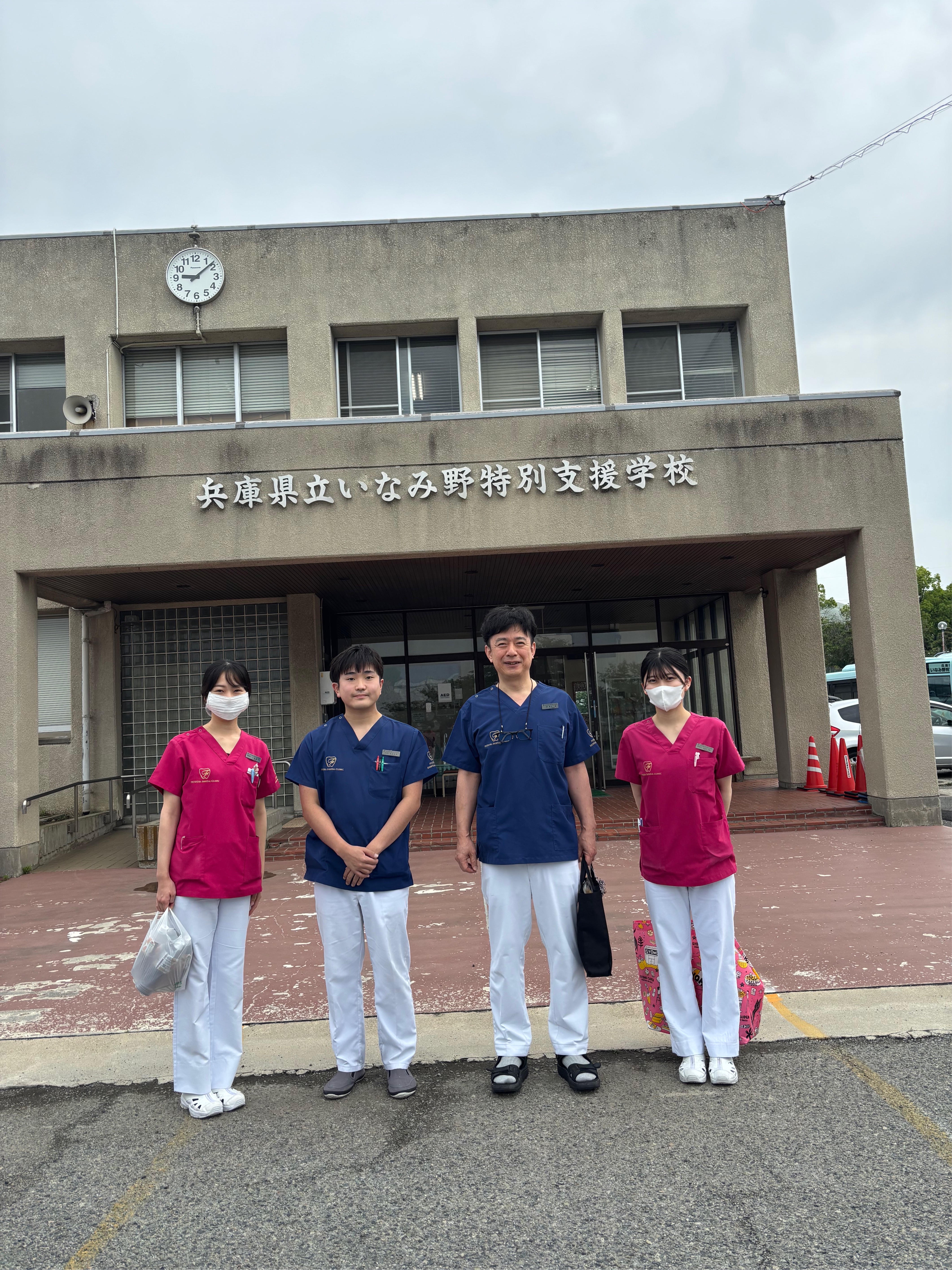 いなみの特別支援学校の歯科健診に行ってきました